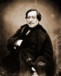 Retrato de Gioachino Rossini, compositor 1792-1868