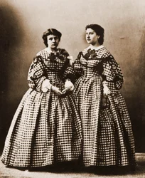 Retrato de Judith Gautier y su hermana, novelista 1850-1917 (foto)