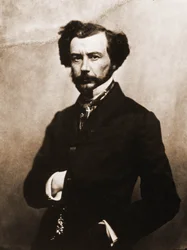 Retrato de Maxime Du Camp, escritor 1822-1894 (foto)
