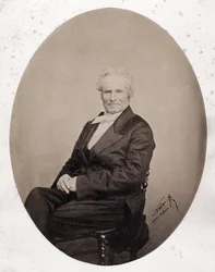 Retrato de Octave Lacroix (1827-1901), periodista y poeta francés
