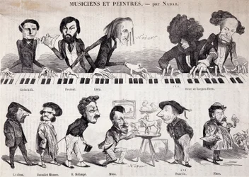 La serie "Músicos y Pintores" de "Le Petit journal pour rire"