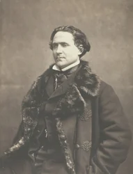 Retrato de La Fontaine, c. 1854-1860