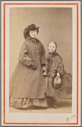 Retrato de Jadwiga Garczyńska, de soltera Pruszak (1834-1917), con su hija