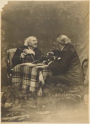 [Nadar con Marie-Eugene Chevreul en su centenario]