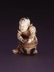 Netsuke, que representa un karako, c.1830