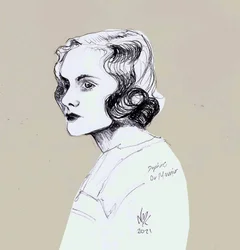 Daphne Du Maurier, 2021 (dibujo)