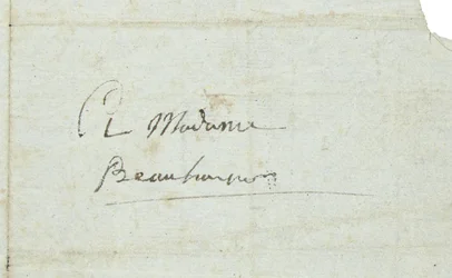 Carta a Josephine de Beauharnais