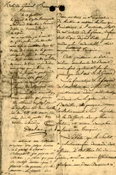 Nota del General Bonaparte, 13 de septiembre de 1795