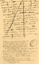 Borrador del texto para inclusión en Le Moniteur Universel, 16 de abril de 1801, 1921