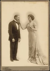 [John Drew, Jr. y mujer]