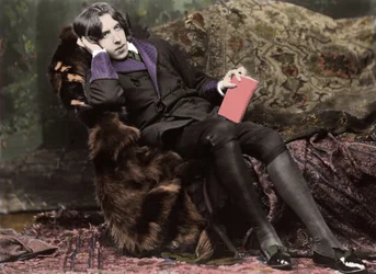 Retrato de Oscar Wilde (1854 - 1900) alrededor de 1882 por Napoleon Sarony (1821 - 1896) (foto)