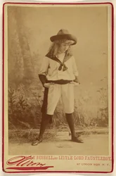 Tommy Russell como el pequeño lord Fauntleroy