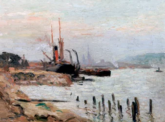 El río Sena en Rohen, c1898-1942
