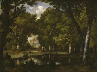 Estanque en el bosque, 1862