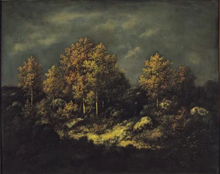 Las alturas de Jean de Paris en el bosque de Fontainebleau, 1867