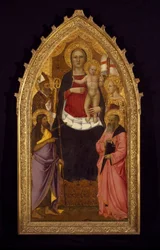 Madonna y el Niño entronizados con los santos Zenobio, Juan Bautista, Reparata y Juan Evangelista