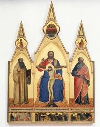 La Santísima Trinidad con San Romualdo y San Andrés