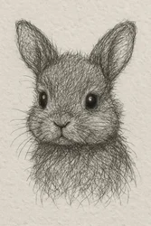 Dibujo de un conejito muy mono