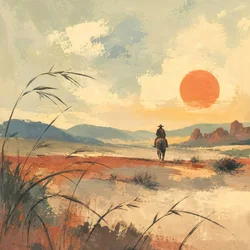 Puesta de sol en Desert Rider