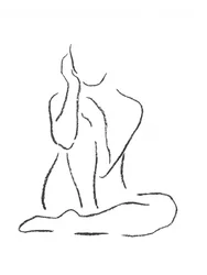 Elegante figura sentada