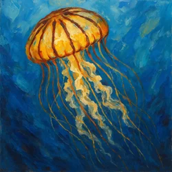 El resplandor de la medusa dorada