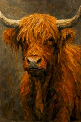 La majestuosa vaca de las Highlands