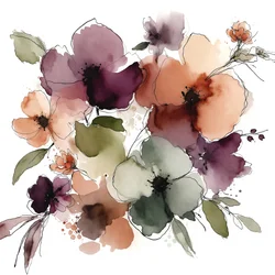 Ramo floral en tonos suaves