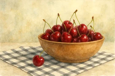 Cerezas dulces de verano