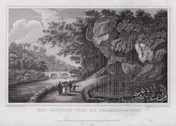 El Pozo de Goteo en Knaresborough (grabado)