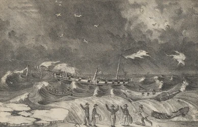 Terrible Naufragio del México en la Playa de Hempstead, 2 de enero de 1837, 1848-56