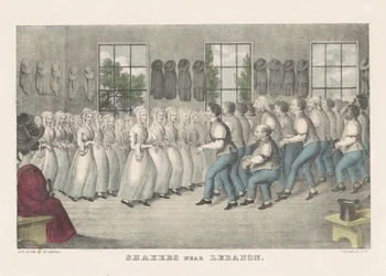 Shakers cerca de Líbano, c.1830