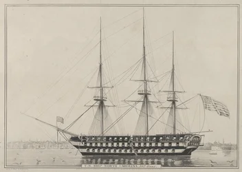 Buque estadounidense North Carolina, 102 cañones, 1843