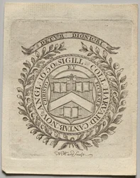 Ex libris: Sello del Colegio de Harvard