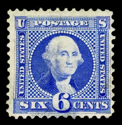 Reedición de 6c Washington, 1875