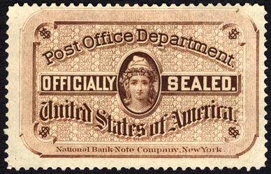 Sello de la oficina de correos, 1877