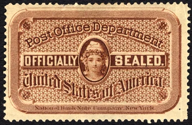 Sello de la oficina de correos, c. 1879