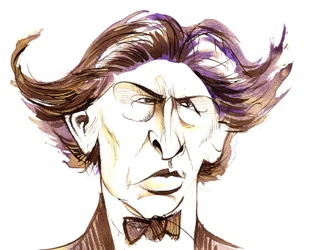 Ferruccio Busoni - caricatura en color