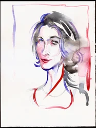 Véronique Gens, 2025 (acuarela)