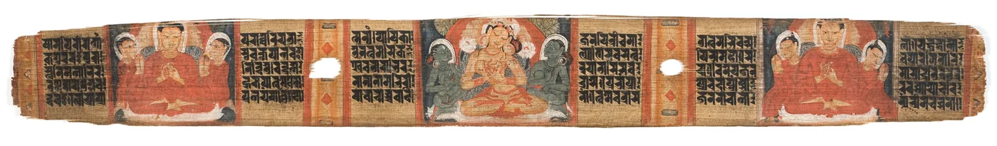 Folio 2r Diosa Prajnaparamita, del Astasahasrika Prajnaparamita