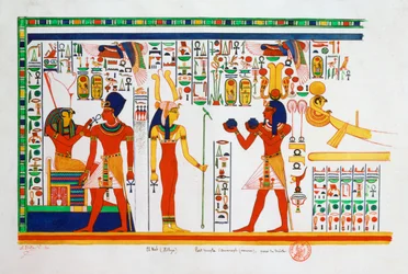 Mural de El-Kab, Egipto, 1841