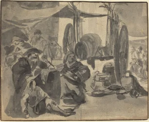 Escena de mercado