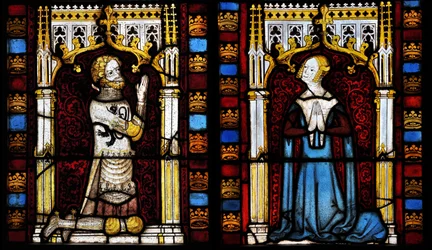 Un señor y su esposa, mediados del siglo XIV