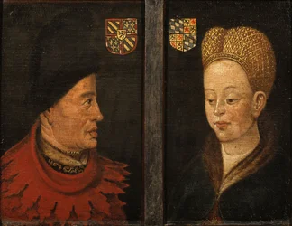 Retratos de Juan el Intrépido y Margarita de Baviera, siglo XVI