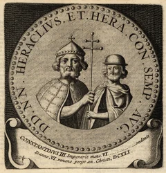 Emperadores Bizantinos Heraclio y Constantino III