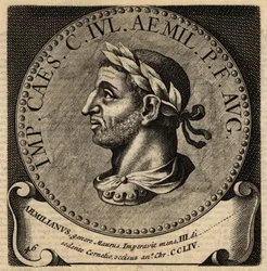 Retrato del emperador romano Emiliano