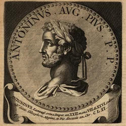 Retrato del emperador romano Antonino Pío