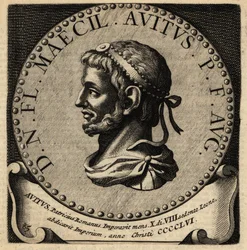 Retrato del Emperador Romano Avito