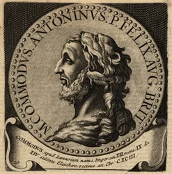 Retrato del emperador romano Cómodo