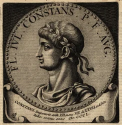 Retrato del Emperador Romano Constante I