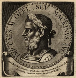 Retrato del emperador romano Macrino